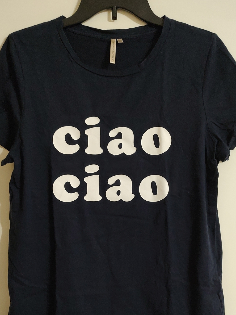 Banana Republic Navy Tee, Medium